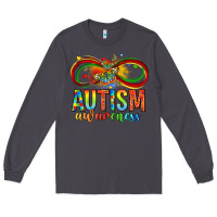 Smoke autism awareness butterfly infinity symbol Long Sleeve Tee - LillyAllenDesigns