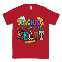 Red teaching is a work of heart Classic Tee - NancyCooperArtShop