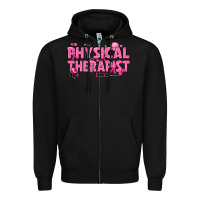 Black breast cancer physical therapist Zipper Hoodie - texasbilliewilder