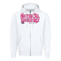White breast cancer physical therapist Zipper Hoodie - texasbilliewilder