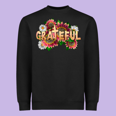 Grateful Religious Heavyweight Sweatshirt Designed By Lillyallendesigns