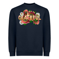 Navy Grateful Religious Heavyweight Sweatshirt - LillyAllenDesigns