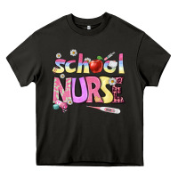 Asphalt school nurse Heavy Core Tee - BundleAndBundleShop