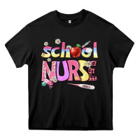 Black school nurse Heavy Core Tee - BundleAndBundleShop