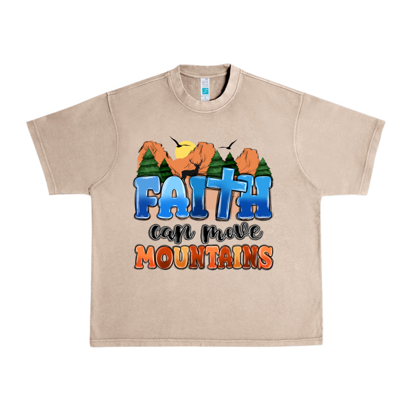 Faith Can Move Mountains Urban Heavy Tee by MaliasSmallBusiness | Teevron