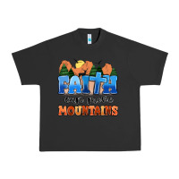 Pigment Black faith can move mountains Urban Heavy Tee - MaliasSmallBusiness
