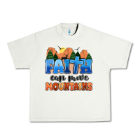 Pistachio faith can move mountains Urban Heavy Tee - MaliasSmallBusiness