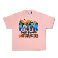 Salmon faith can move mountains Urban Heavy Tee - MaliasSmallBusiness