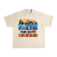 Sandshell faith can move mountains Urban Heavy Tee - MaliasSmallBusiness
