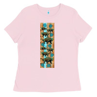Bubblegum Pink dinosaur ankylosaurus pen wrap Ladies Tee - Artiststas
