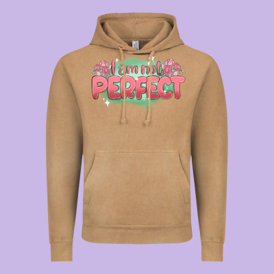 I Am Not Perfect Vintage Hoodie Designed By Maliassmallbusiness