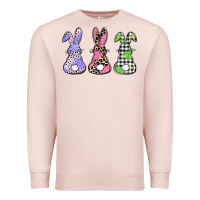 Pale Pink Easter bunnies Premium Sweatshirt - CowGirlArtShop