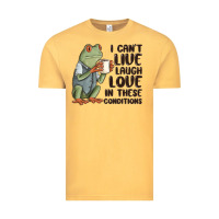 Vintage Mustard i cant live laugh love in these conditions Vintage Tee - MaliasSmallBusiness
