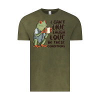Vintage Olive i cant live laugh love in these conditions Vintage Tee - MaliasSmallBusiness