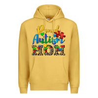 Antique Gold proud autism mom Premium Hoodie - CowGirlArtShop