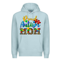 Blue Mist proud autism mom Premium Hoodie - CowGirlArtShop