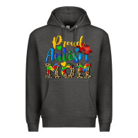 Charcoal Heather proud autism mom Premium Hoodie - CowGirlArtShop