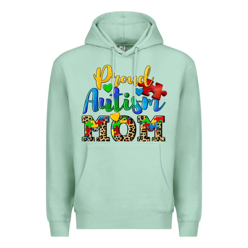 Proud Autism Mom Premium Hoodie by CowGirlArtShop | Teevron