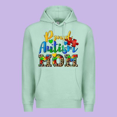 Proud Autism Mom Premium Hoodie Designed By Cowgirlartshop
