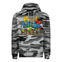 Slate Camo proud autism mom Premium Hoodie - CowGirlArtShop