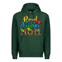Sports Green proud autism mom Premium Hoodie - CowGirlArtShop