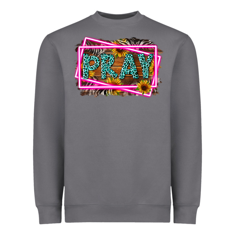 Western Pray Religious Heavyweight Sweatshirt by LillyAllenDesigns | Teevron