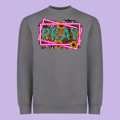 Western Pray Religious Heavyweight Sweatshirt Designed By Lillyallendesigns