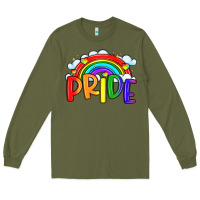 Army Green pride Long Sleeve Tee - LillyAllenDesigns