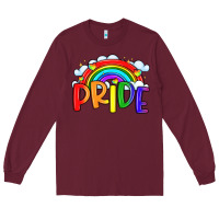 Burgundy pride Long Sleeve Tee - LillyAllenDesigns