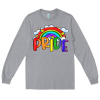Heather Grey pride Long Sleeve Tee - LillyAllenDesigns