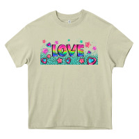 Mossy lgbt love with hearts and stars Heavy Core Tee - AdoDesignShop