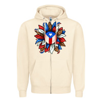Sandshell puerto rico sunflower Zipper Hoodie - texasbilliewilder