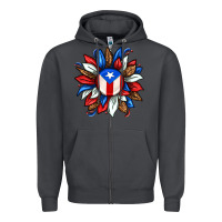 Smoke puerto rico sunflower Zipper Hoodie - texasbilliewilder