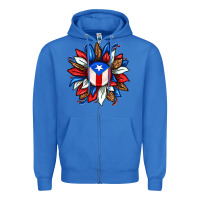 True Royal puerto rico sunflower Zipper Hoodie - texasbilliewilder