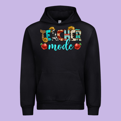 Teacher Mode Urban Hoodie Designed By Bundleandbundleshop