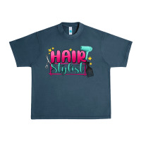 Midnight Navy hair stylist Urban Heavy Tee - MaliasSmallBusiness