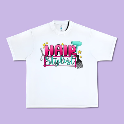 Hair Stylist Urban Heavy Tee Designed By Maliassmallbusiness