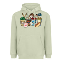 Matcha Baseball coffee cups Heavyweight Hoodie - HowdyJamesFarm