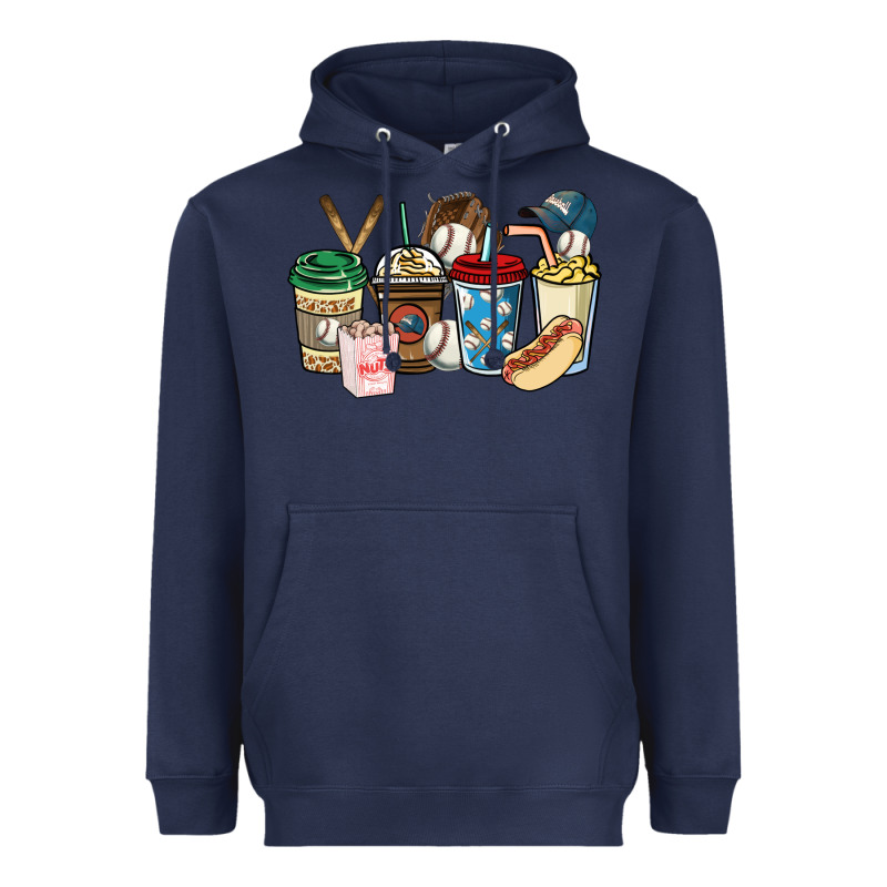 Baseball Coffee Cups Heavyweight Hoodie by HowdyJamesFarm | Teevron
