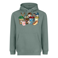 Sage Baseball coffee cups Heavyweight Hoodie - HowdyJamesFarm