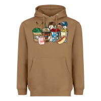 Toasted Coconut Baseball coffee cups Heavyweight Hoodie - HowdyJamesFarm