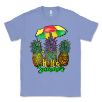 Colony Blue hello summer pineapples Classic Tee - RanaPortraitStore