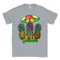 Heather Grey hello summer pineapples Classic Tee - RanaPortraitStore