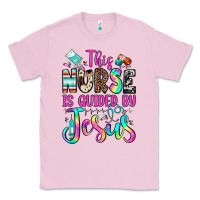 Bubblegum Pink this nurse is guided by jesus Classic Tee - JahusDesignShop