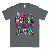 Charcoal Heather this nurse is guided by jesus Classic Tee - JahusDesignShop