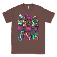 Chestnut this nurse is guided by jesus Classic Tee - JahusDesignShop
