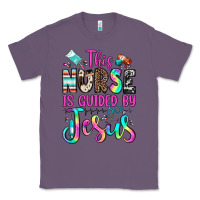 Lavender this nurse is guided by jesus Classic Tee - JahusDesignShop