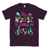 Plum this nurse is guided by jesus Classic Tee - JahusDesignShop