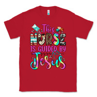 Red this nurse is guided by jesus Classic Tee - JahusDesignShop