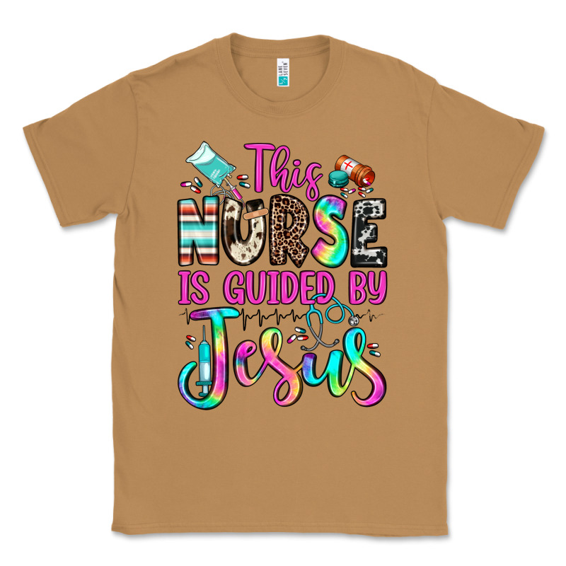 This Nurse Is Guided By Jesus Classic Tee by JahusDesignShop | Teevron